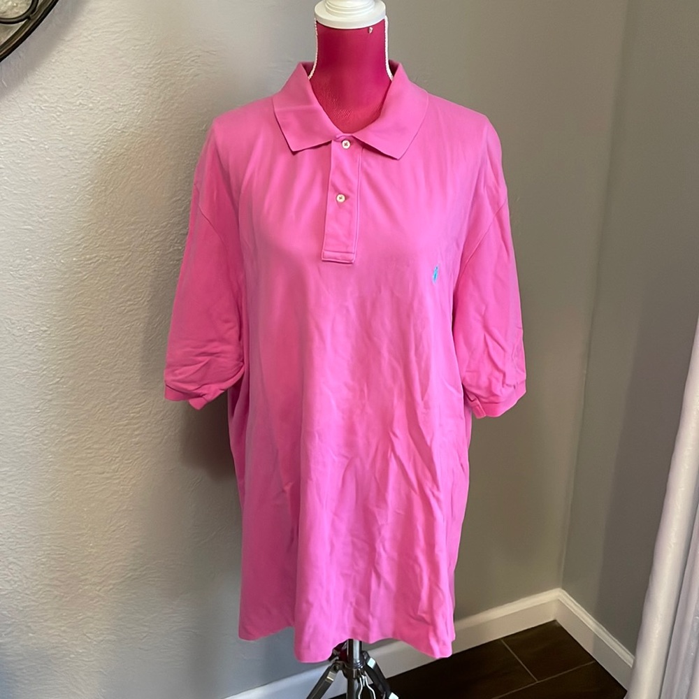 Men’s Polo Ralph Lauren 2XLT Pink Polo